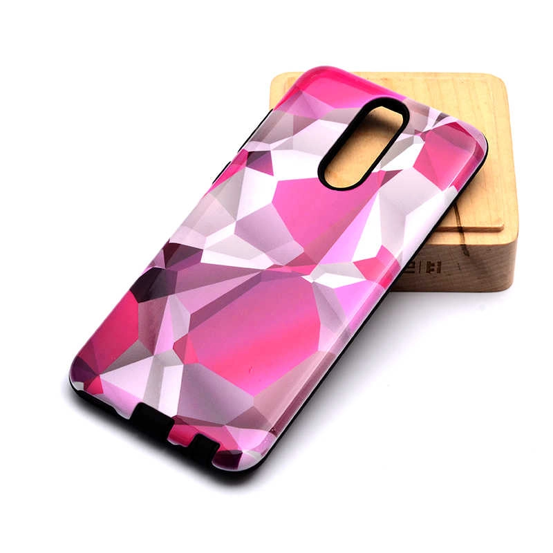 Huawei Uyumlu Mate 10 Lite Kılıf Zore Piramit Silikon-Pembe