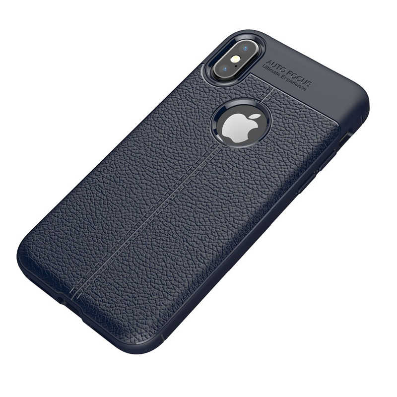 iPhone Uyumlu XS Max 6.5 Kılıf Zore Niss Silikon Kapak-Lacivert