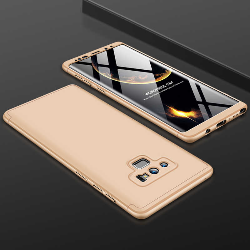 Galaxy Uyumlu Note 9 Kılıf Zore Ays Kapak-Gold