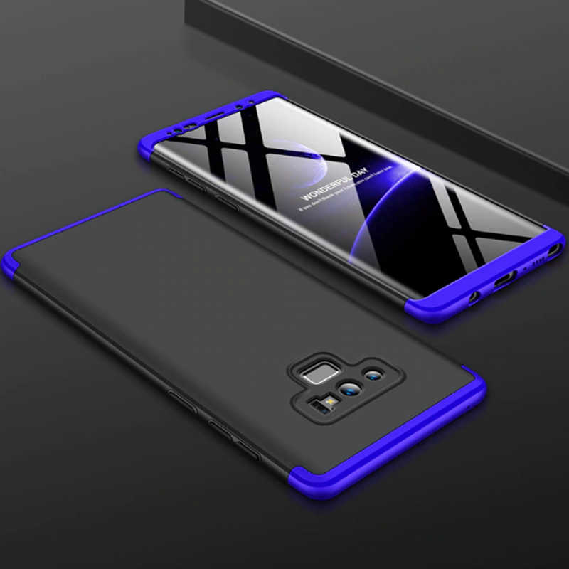 Galaxy Uyumlu Note 9 Kılıf Zore Ays Kapak-Siyah-mavi