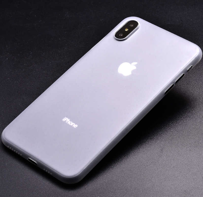 iPhone Uyumlu XS Max 6.5 Kılıf Zore 1.Kalite PP Silikon-Beyaz