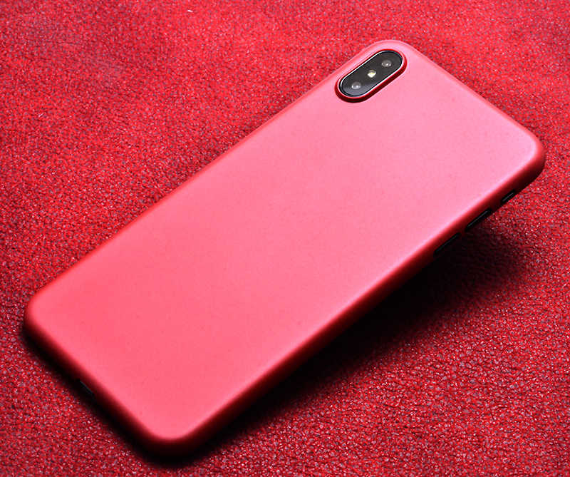 iPhone Uyumlu XS Max 6.5 Kılıf Zore 1.Kalite PP Silikon-Kırmızı