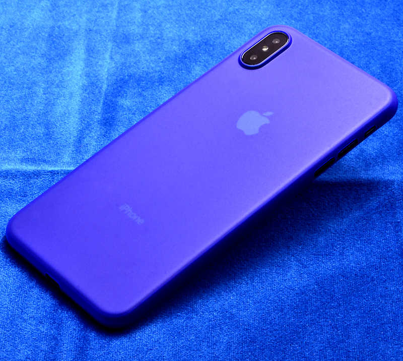 iPhone Uyumlu XS Max 6.5 Kılıf Zore 1.Kalite PP Silikon-Mavi