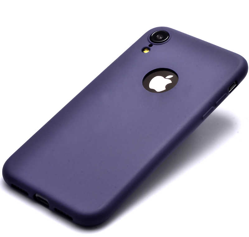 iPhone Uyumlu XR 6.1 Kılıf Zore Premier Silikon Kapak-Lacivert