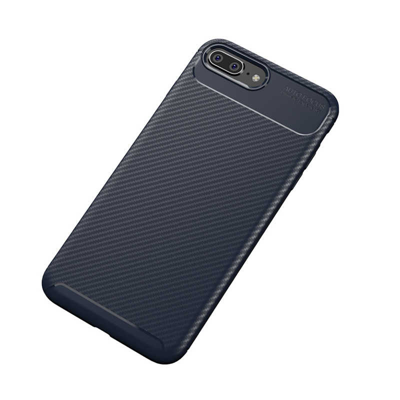 iPhone Uyumlu 7 Plus Kılıf Zore Negro Silikon Kapak-Lacivert