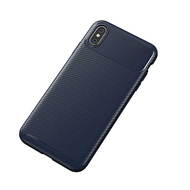 iPhone Uyumlu X Kılıf Zore Negro Silikon Kapak-Lacivert