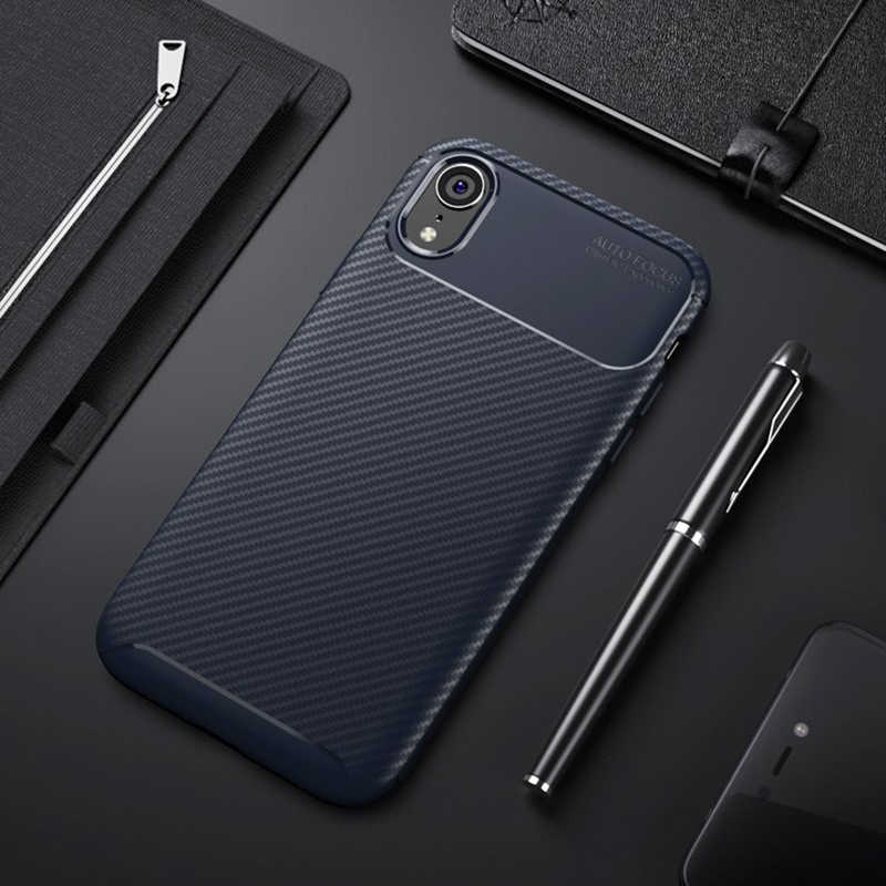 iPhone Uyumlu XR 6.1 Kılıf Zore Negro Silikon Kapak-Lacivert