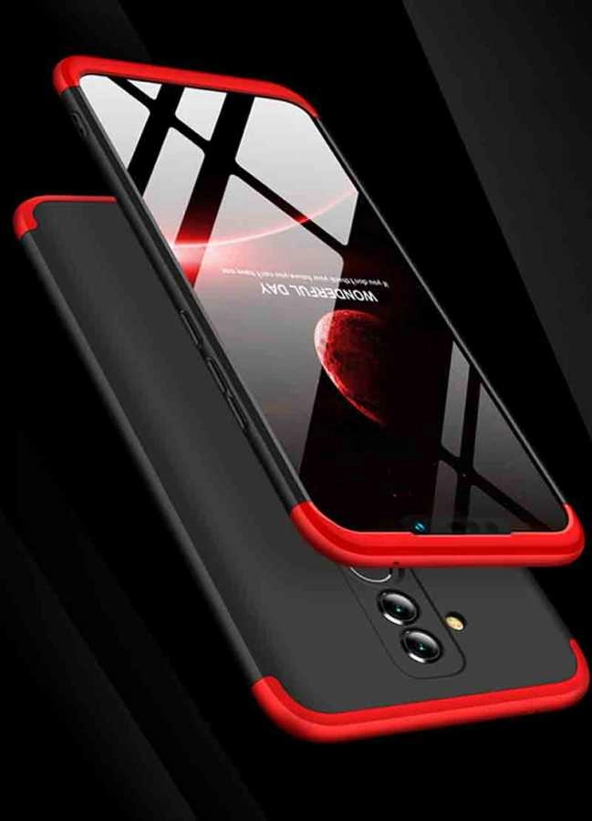 Huawei Uyumlu Mate 20 Lite Kılıf Zore Ays Kapak-Kırmızı