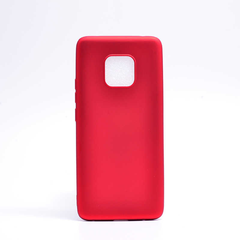 Huawei Uyumlu Mate 20 Pro Kılıf Zore Premier Silikon Kapak-Kırmızı