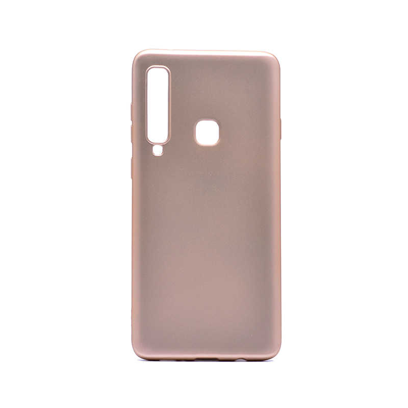 Galaxy Uyumlu A9 2018 Kılıf Zore Premier Silikon Kapak-Gold