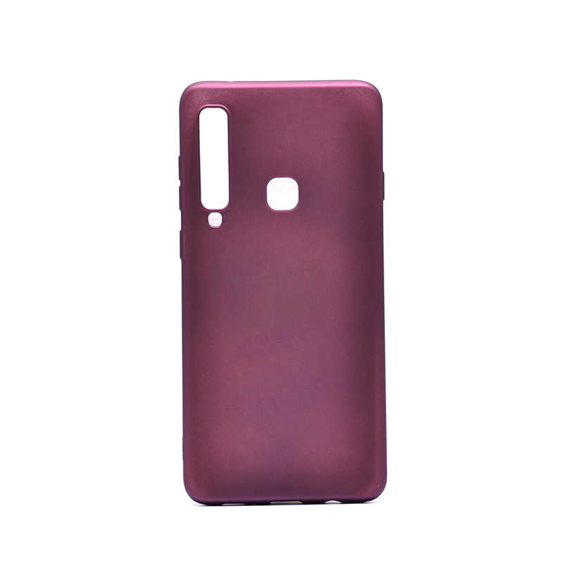 Galaxy Uyumlu A9 2018 Kılıf Zore Premier Silikon Kapak-Mürdüm