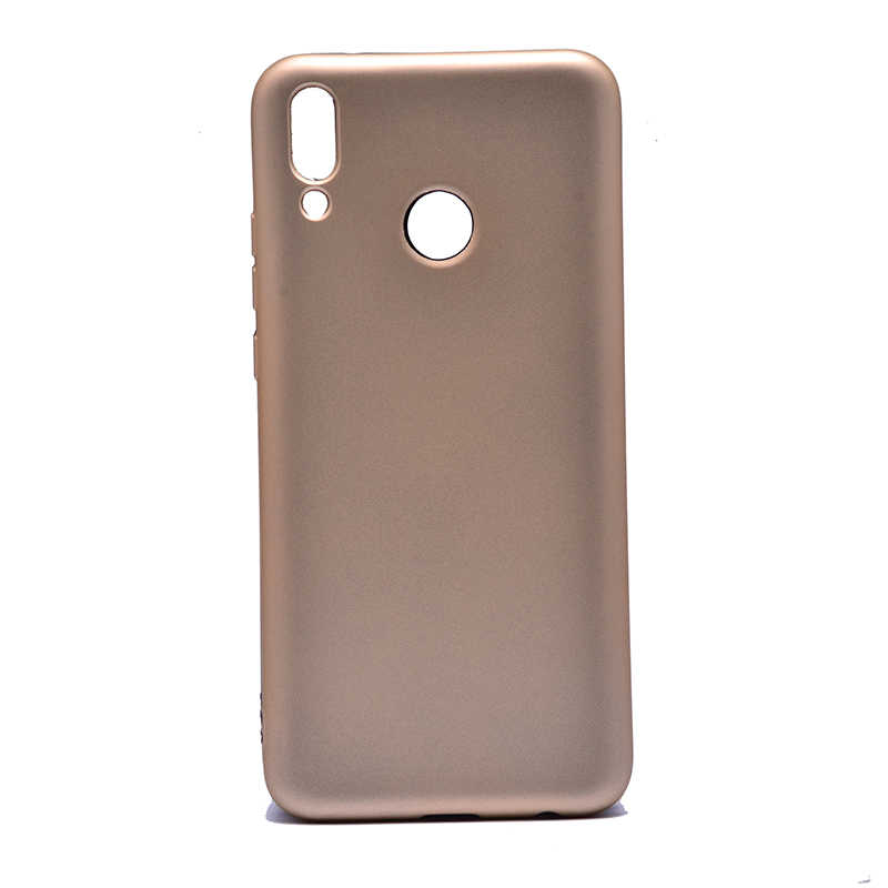 Huawei Uyumlu Y9 2019 Kılıf Zore Premier Silikon Kapak-Gold