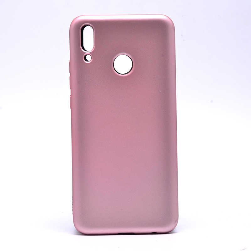 Huawei Uyumlu Y9 2019 Kılıf Zore Premier Silikon Kapak-Rose gold
