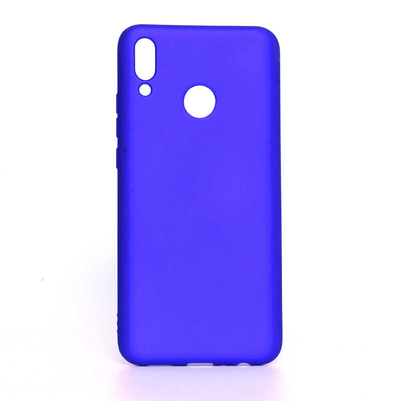 Huawei Uyumlu Y9 2019 Kılıf Zore Premier Silikon Kapak-Saks mavi