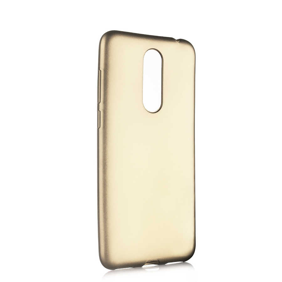 Meizu M6T Kılıf Zore Premier Silikon Kapak-Gold