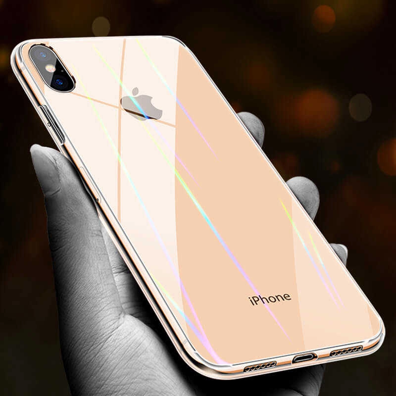 iPhone Uyumlu XS Max 6.5 Kılıf Zore Rainbow Kapak