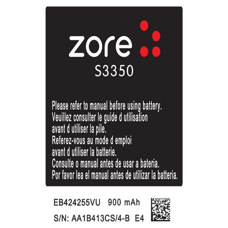 Galaxy Uyumlu S3350 Zore A Kalite Uyumlu Batarya