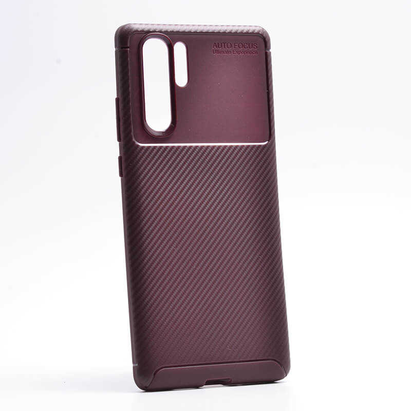 Huawei Uyumlu P30 Pro Kılıf Zore Negro Silikon Kapak-Kahverengi