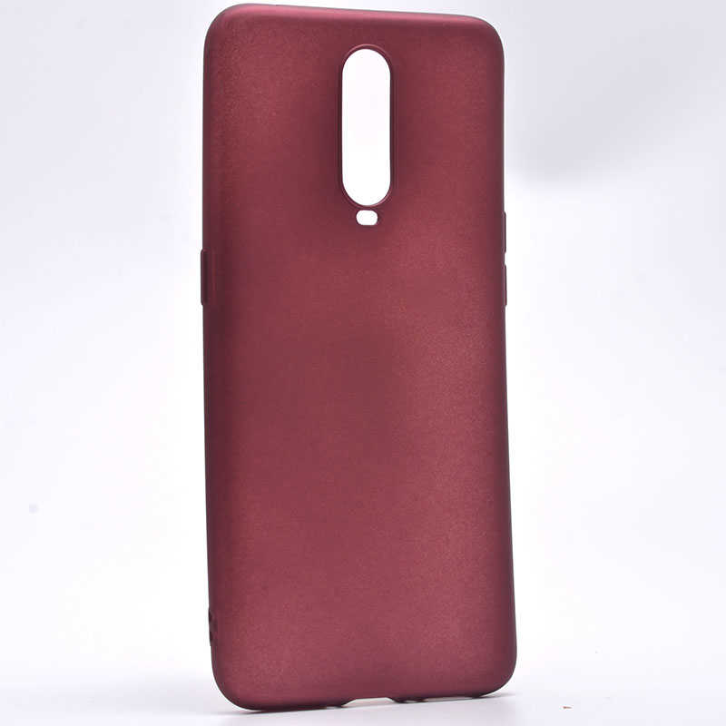 Oppo RX17 Pro Kılıf Zore Premier Silikon Kapak-Mürdüm