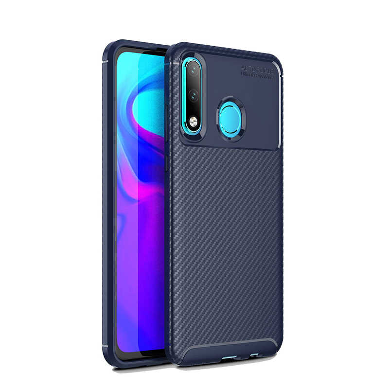 Huawei Uyumlu P30 Lite Kılıf Zore Negro Silikon Kapak-Lacivert