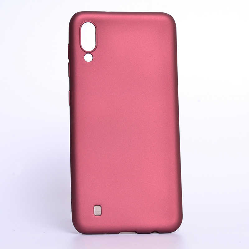 Galaxy Uyumlu M10 Kılıf Zore Premier Silikon Kapak-Mürdüm