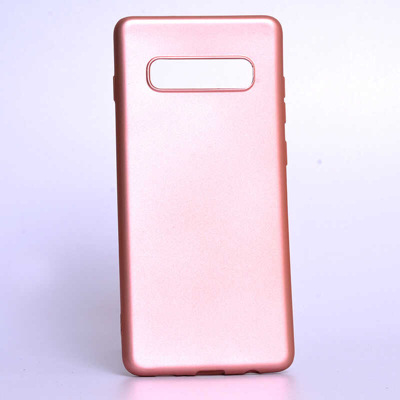 Galaxy Uyumlu S10 Kılıf Zore Premier Silikon Kapak-Rose gold