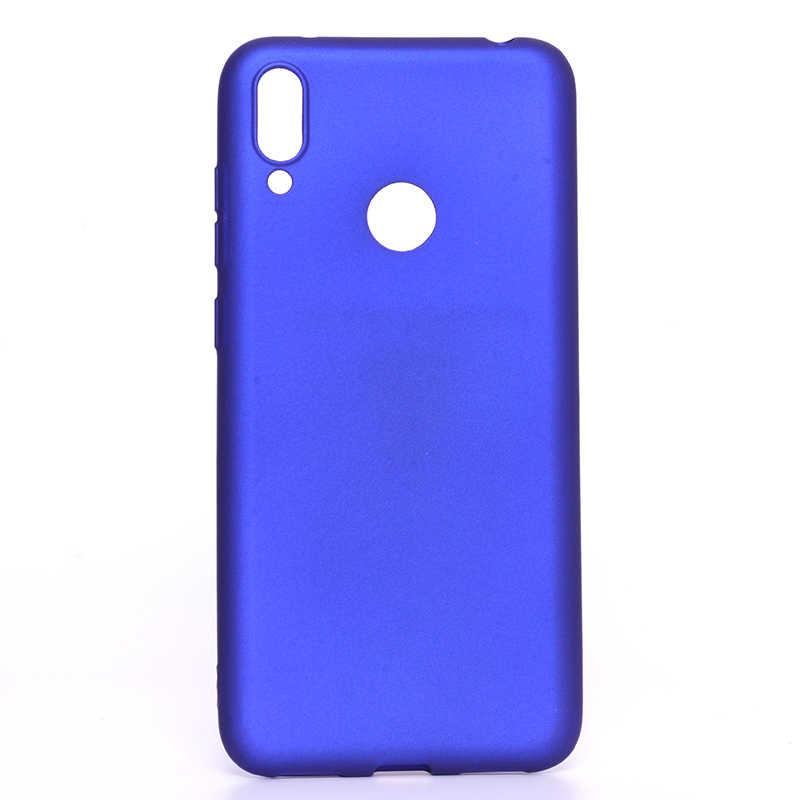 Huawei Uyumlu Y7 Prime 2019 Kılıf Zore Premier Silikon Kapak-Saks mavi