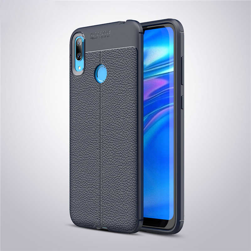 Huawei Uyumlu Y7 Prime 2019 Kılıf Zore Niss Silikon Kapak-Lacivert