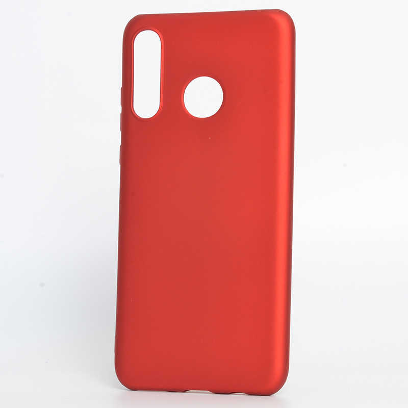 Huawei Uyumlu P30 Lite Kılıf Zore Premier Silikon Kapak-Kırmızı