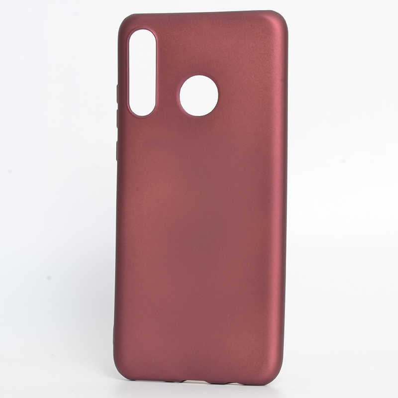 Huawei Uyumlu P30 Lite Kılıf Zore Premier Silikon Kapak-Mürdüm