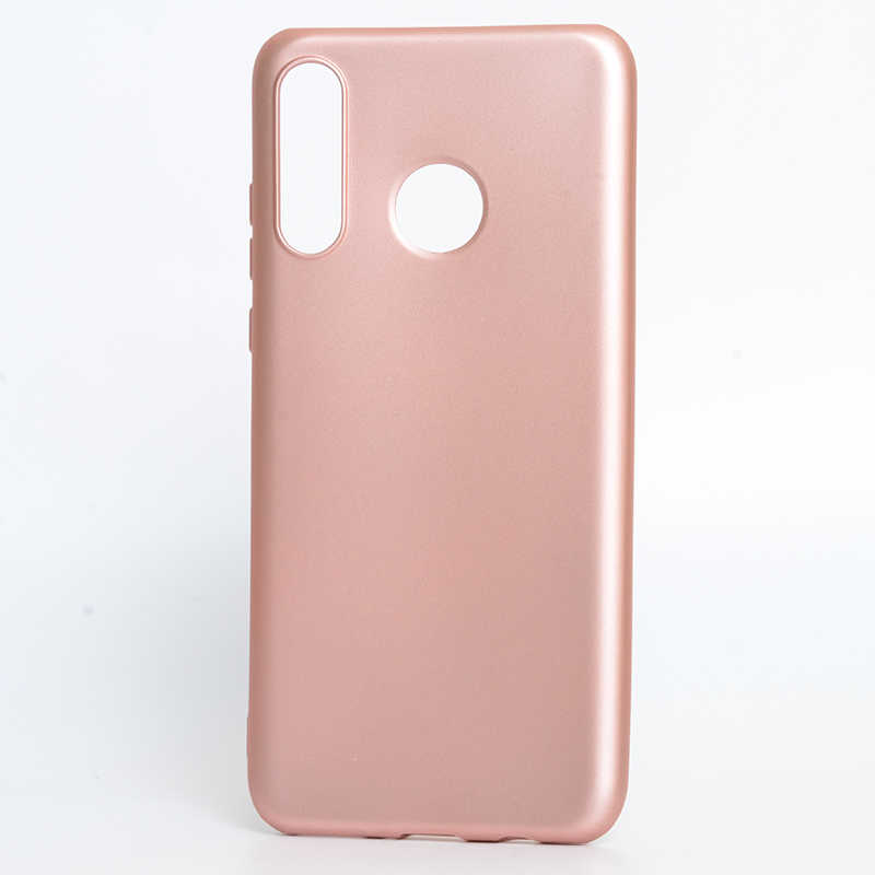 Huawei Uyumlu P30 Lite Kılıf Zore Premier Silikon Kapak-Rose gold
