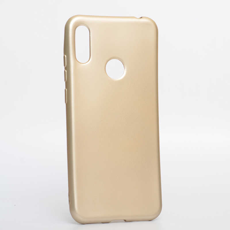 Huawei Uyumlu Honor 8A Kılıf Zore Premier Silikon Kapak-Gold