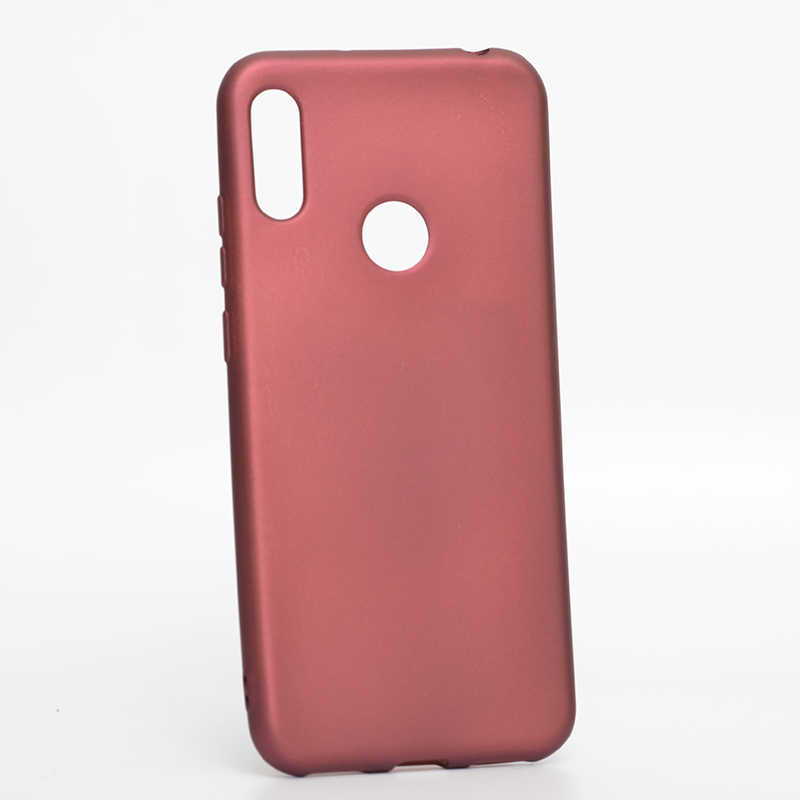 Huawei Uyumlu Honor 8A Kılıf Zore Premier Silikon Kapak-Mürdüm