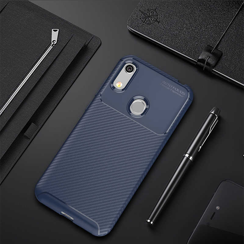 Huawei Uyumlu Honor 8A Kılıf Zore Negro Silikon Kapak-Lacivert