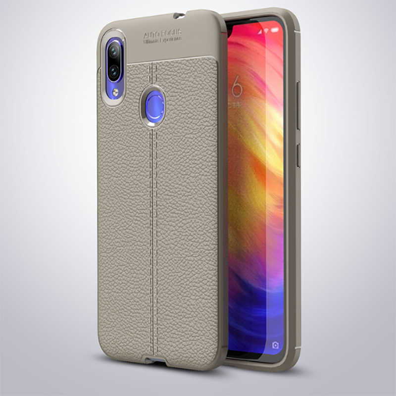 Xiaomi Uyumlu  Redmi Note 7 Kılıf Zore Niss Silikon Kapak-Gri