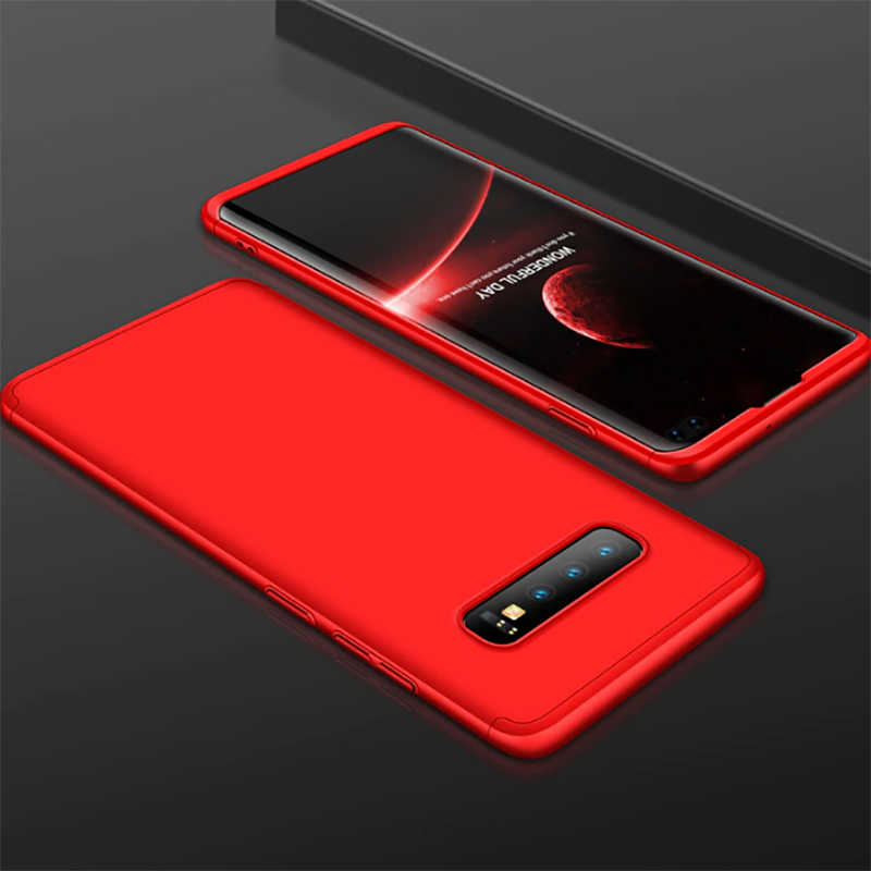 Galaxy Uyumlu S10 Kılıf Zore Ays Kapak-Kırmızı