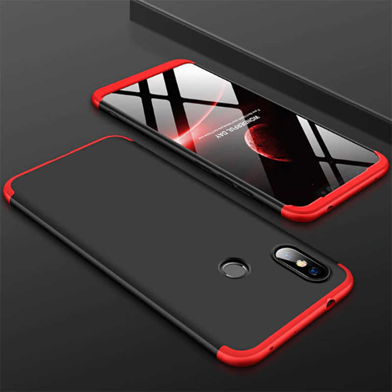 Xiaomi Uyumlu  Redmi Note 7 Kılıf Zore Ays Kapak-Siyah-kırmızı