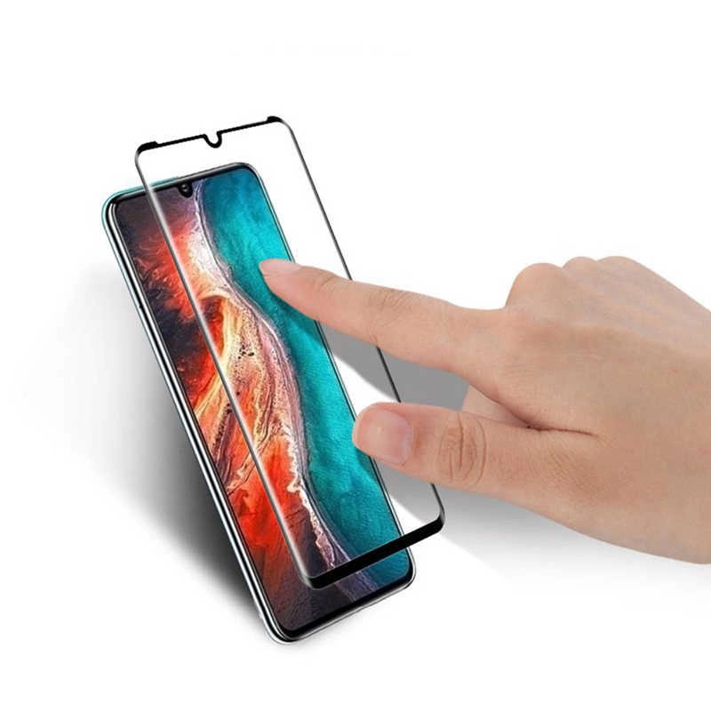 Huawei Uyumlu P30 Zore Kenarları Kırılmaya Dayanıklı Cam Ekran Koruyucu