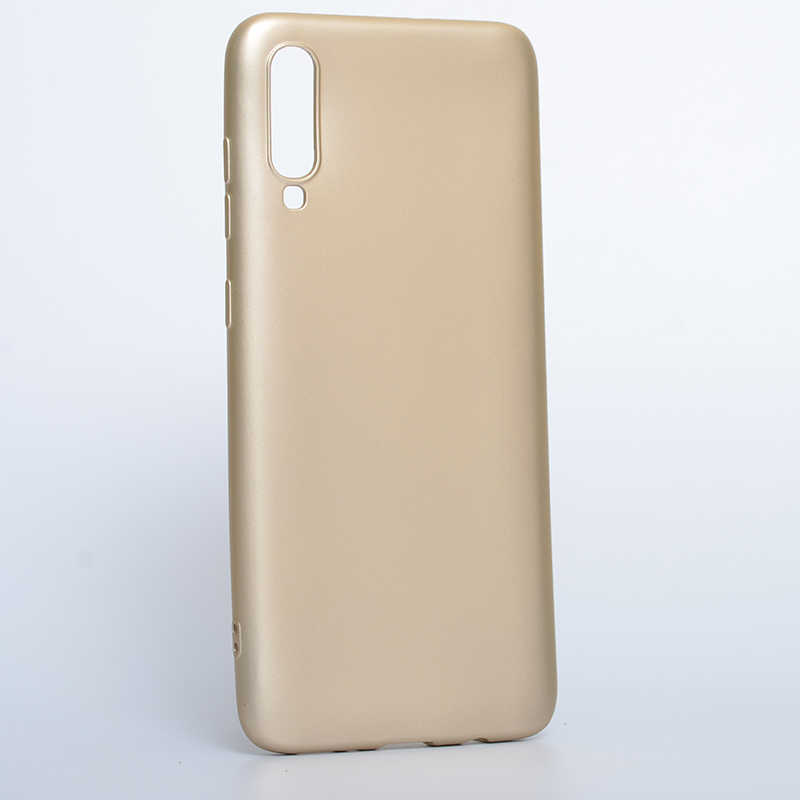 Galaxy Uyumlu A70 Kılıf Zore Premier Silikon Kapak-Gold