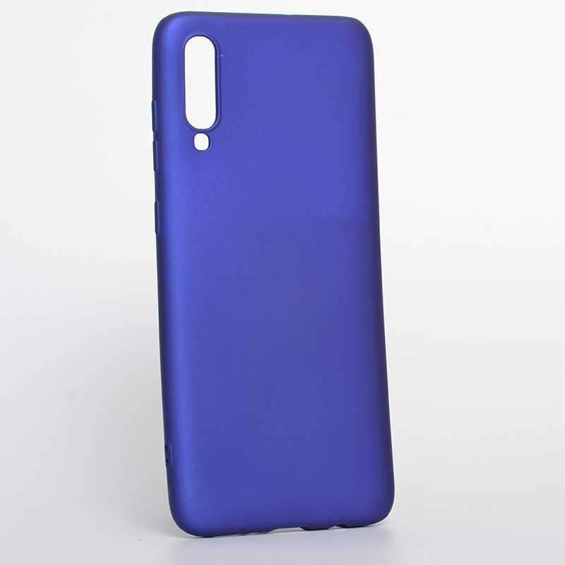 Galaxy Uyumlu A70 Kılıf Zore Premier Silikon Kapak-Saks mavi