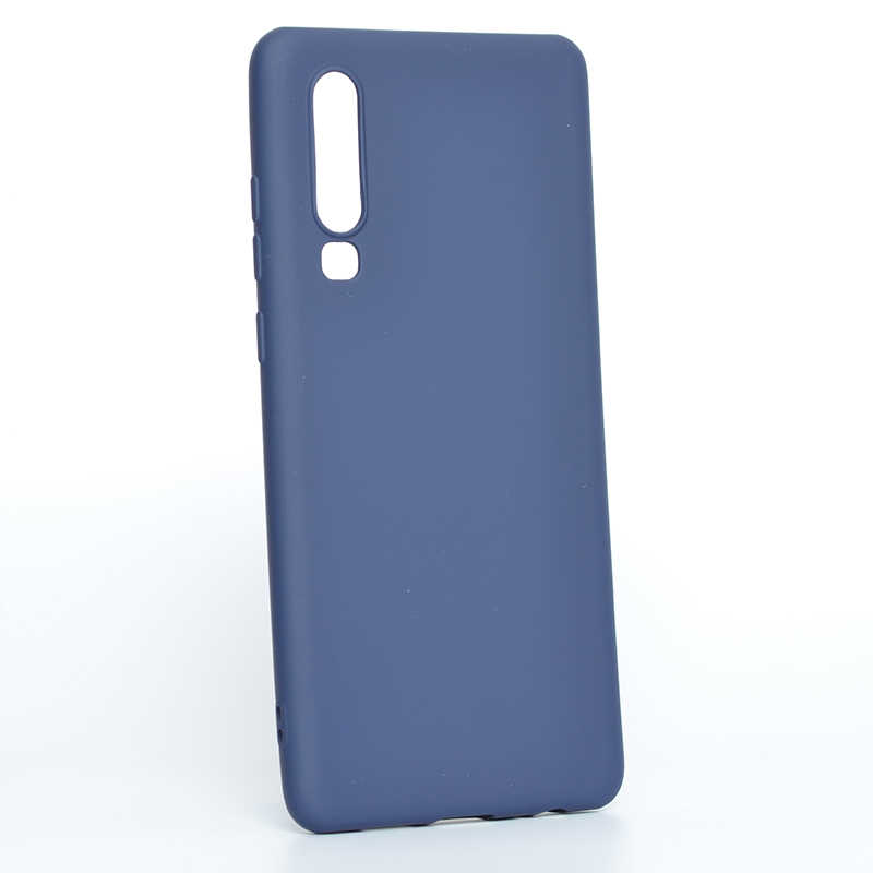 Huawei Uyumlu P30 Kılıf Zore Premier Silikon Kapak-Lacivert