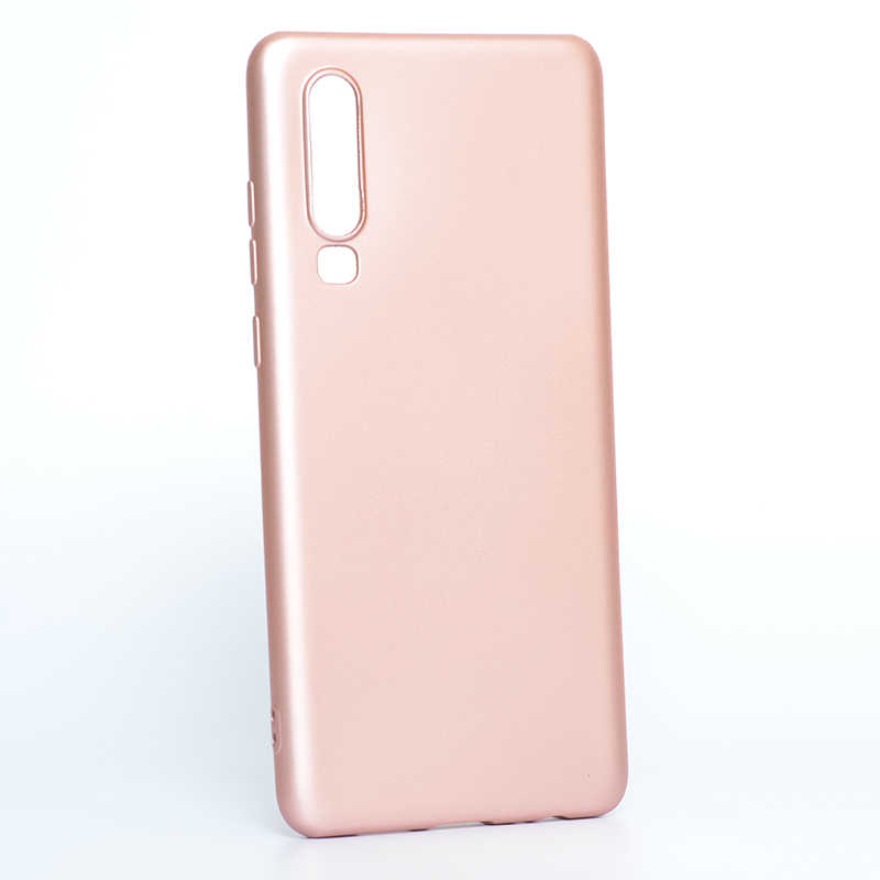Huawei Uyumlu P30 Kılıf Zore Premier Silikon Kapak-Rose gold