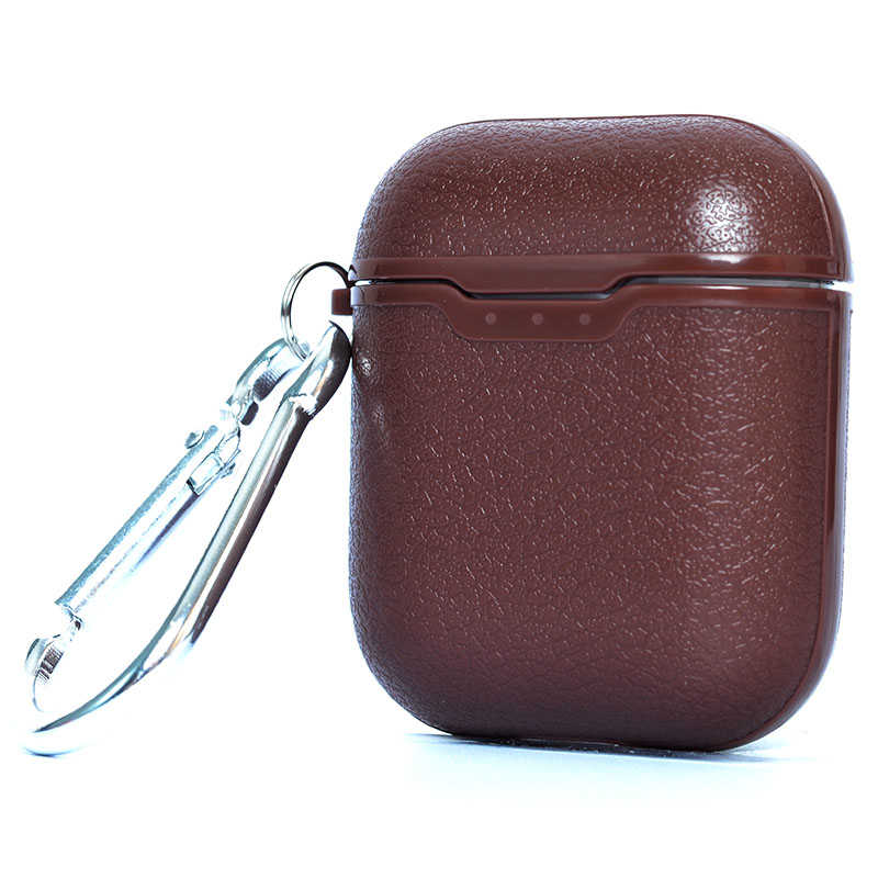 Airpods Uyumlu Kılıf Zore Airbag 03 Silikon-Kahverengi