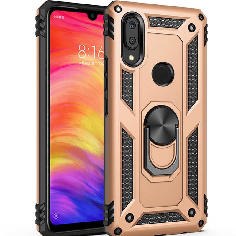 Huawei Uyumlu Y7 Prime 2019 Kılıf Zore Vega Kapak-Gold
