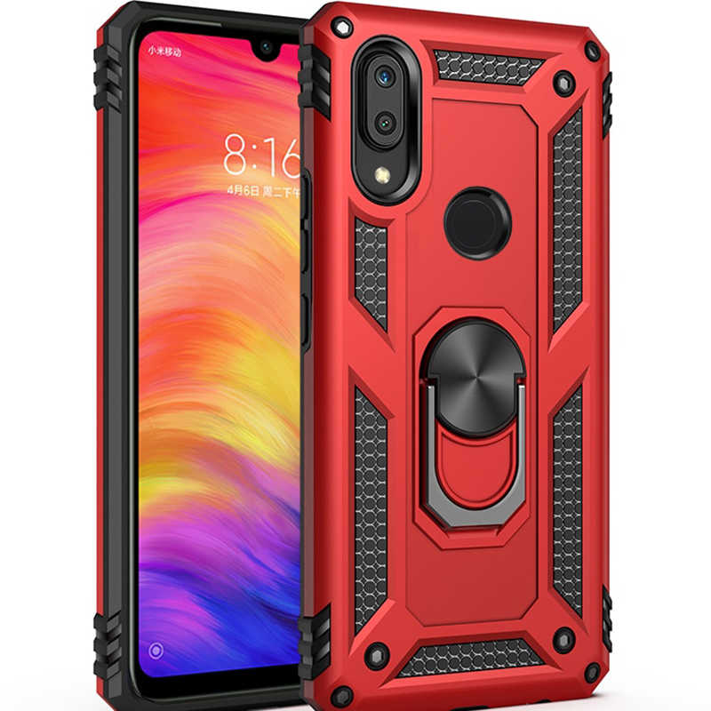 Huawei Uyumlu Y7 Prime 2019 Kılıf Zore Vega Kapak-Kırmızı