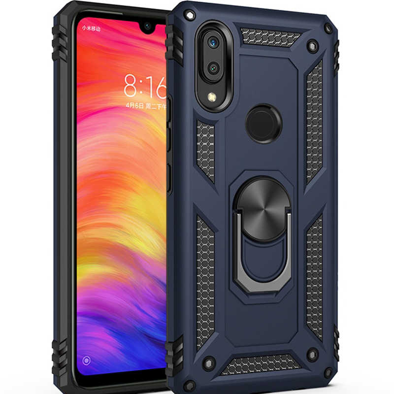 Huawei Uyumlu Y7 Prime 2019 Kılıf Zore Vega Kapak-Mavi