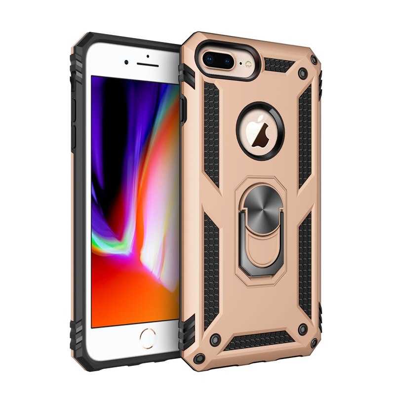 iPhone Uyumlu 8 Plus Kılıf Zore Vega Kapak-Gold