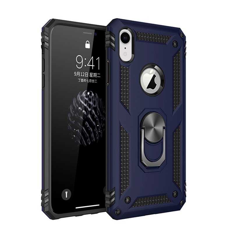 iPhone Uyumlu XR 6.1 Kılıf Zore Vega Kapak-Mavi
