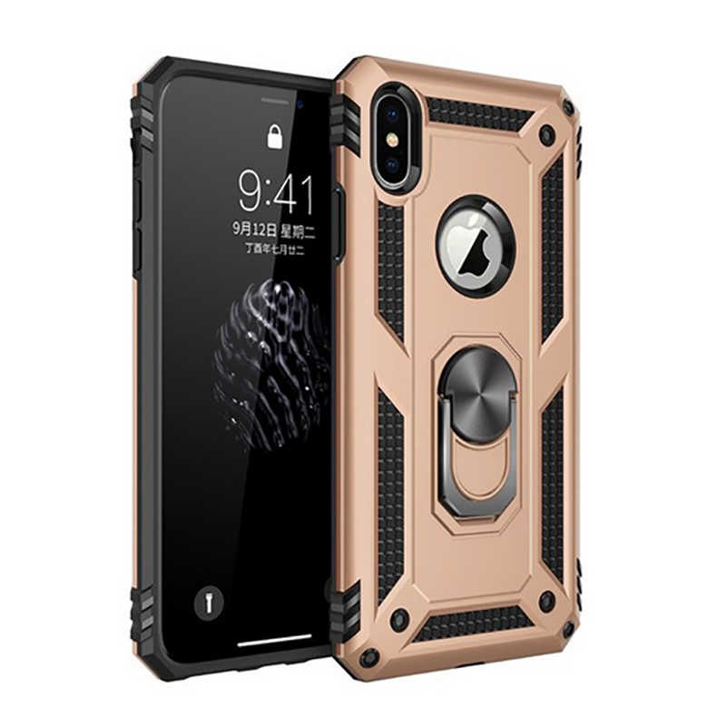 iPhone Uyumlu XS Max 6.5 Kılıf Zore Vega Kapak-Gold