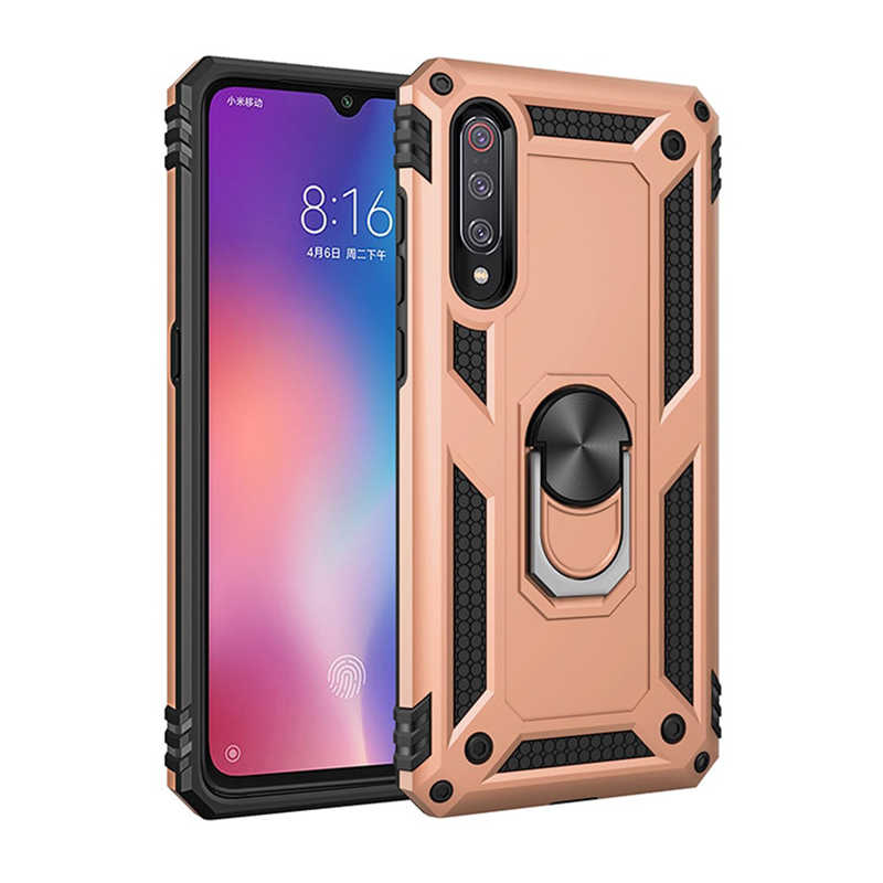 Xiaomi Uyumlu  Mi 9 Kılıf Zore Vega Kapak-Gold